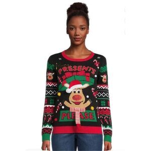 No Boundaries Juniors Christmas Sweater Midweight Size XL 15-17 See Description